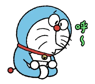 😖 emoji Doraemon Round@scriptableJS Telegram sticker 18 of 24