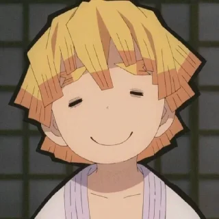 ❄️ emoji Agatsuma zenitsu @anime_stickers_alone Telegram sticker 15 of 59