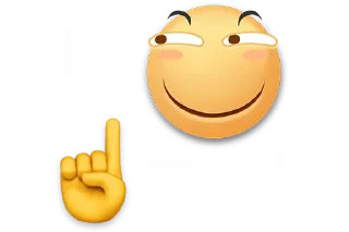 ☝️ emoji 高清滑稽 @jojuniori Telegram sticker 8 of 14