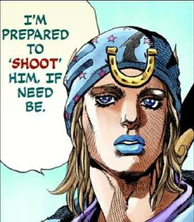 Sticker from Johnny Joestar by @shinmentakezou