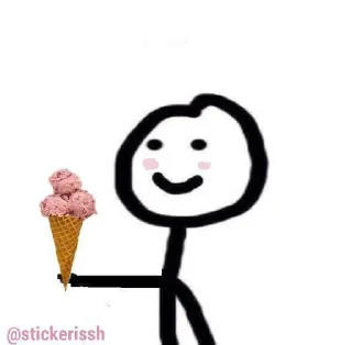 😍 emoji Stickmans | @stickerissh Telegram sticker 12 of 75