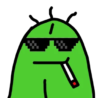 😎 emoji 觀賞用連豬連狗腦魔 Telegram sticker 7 of 52