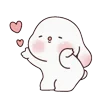 😊 emoji Bunny | By Halisa @TgEmodziBot Telegram sticker 23 of 70