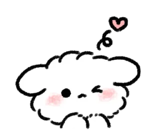 🐶 emoji ₍ 𐌑ᥲᥣⲙᥲᥣ Bᥲδy Pᥙρρy ₎ ˚₊· ♡ @mewsticks Telegram sticker 8 of 32