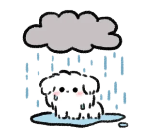 🐶 emoji ₍ 𐌑ᥲᥣⲙᥲᥣ Bᥲδy Pᥙρρy ₎ ˚₊· ♡ @mewsticks Telegram sticker 23 of 32