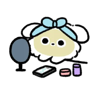 🐶 emoji ₍ 𐌑ᥲᥣⲙᥲᥣ Bᥲδy Pᥙρρy ₎ ˚₊· ♡ @mewsticks Telegram sticker 24 of 32