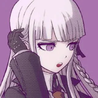 😒 emoji Kirigiri Kyoko Telegram sticker 17 of 26