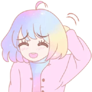 😅 emoji merry girl | @cutestickers4you Telegram sticker 16 of 16