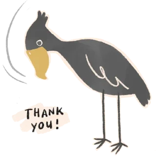 🙏 emoji 鯨頭鸛 Shoebill Telegram sticker 11 of 50