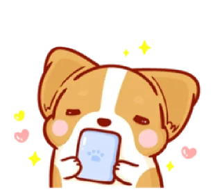 😚 emoji corgi in-love | @cutestickers4you Telegram sticker 16 of 37