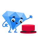 🤑 emoji Diamond ICY by @elegantmaster Telegram sticker 6 of 10
