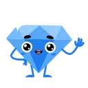 👋 emoji Diamond ICY by @elegantmaster Telegram sticker 7 of 10