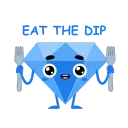 😋 emoji Diamond ICY by @elegantmaster Telegram sticker 10 of 10
