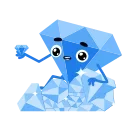 💎 emoji Diamond ICY by @elegantmaster Telegram sticker 8 of 10