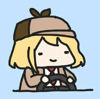 🔍 emoji Amelia Watson @wafflecream Telegram sticker 6 of 43