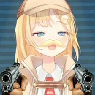 🔍 emoji Amelia Watson @wafflecream Telegram sticker 12 of 43