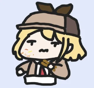 🔎 emoji amelia watson by @hunnaAa Telegram sticker 11 of 18