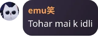Sticker from Idli and others