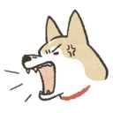 😡 emoji Shiba Inu Telegram sticker 5 of 40