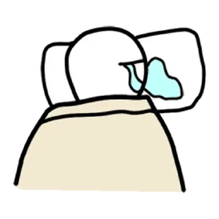 ⚪️ emoji sad blob | @phstickerpackganern Telegram sticker 8 of 40