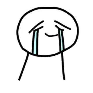 ⚪️ emoji sad blob | @phstickerpackganern Telegram sticker 7 of 40