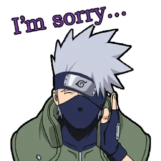 🙇‍♂ emoji Harsh's [ Kakashi😎] Telegram sticker 12 of 21