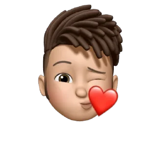😘 emoji Memoji • Apple Telegram sticker 12 of 36