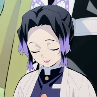 🧚‍♀ emoji 🧚🏻‍♀ ˖ ࣪ ‹ kocho shinobu 𖥔 ࣪ ᥫ᭡ Telegram sticker 22 of 40