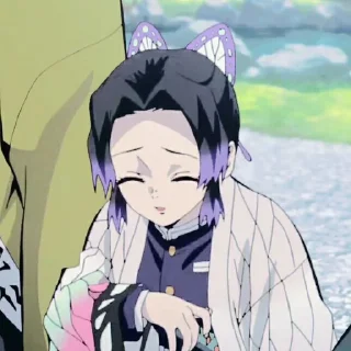 🧚‍♀ emoji 🧚🏻‍♀ ˖ ࣪ ‹ kocho shinobu 𖥔 ࣪ ᥫ᭡ Telegram sticker 19 of 40
