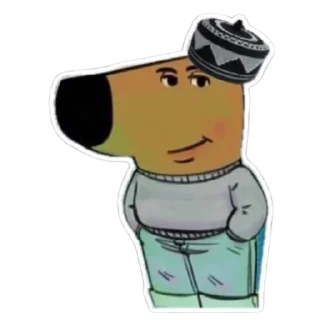 🎩 emoji Chill guy Telegram sticker 12 of 23