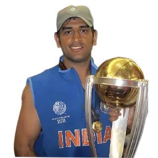 ⛑ emoji Cricket Worldcup 2011 ❤️ 🇮🇳 - @CricCollections Telegram sticker 5 of 120