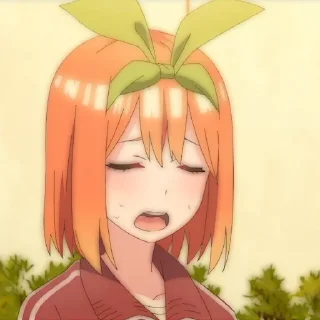 🍊 emoji Nakano Yotsuba: @yukiesticker Telegram sticker 20 of 55