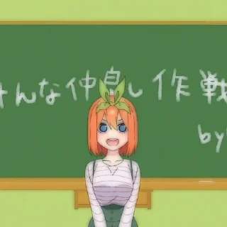 🍊 emoji Nakano Yotsuba: @yukiesticker Telegram sticker 13 of 55