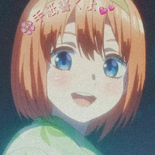 🌸 emoji Yotsuba nakano @HarelynChalindra Telegram sticker 10 of 24