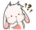 😕 emoji Rabbit Telegram sticker 18 of 40