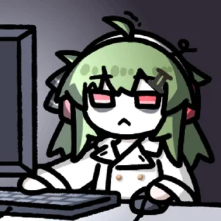 🎮 emoji 绿毛幽灵一 @zhaxia_cn Telegram sticker 15 of 64