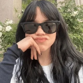 😎 emoji Jenna Ortega Stickers by SYM Telegram sticker 10 of 25