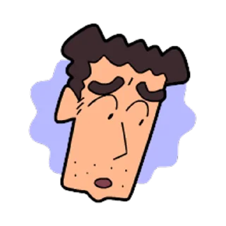 😧 emoji Crayon Shinchan Telegram sticker 14 of 50