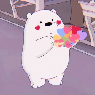 🙂 emoji ice bear @STARGLAMOUR Telegram sticker 10 of 49