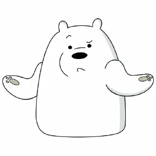 🥴 emoji ice bear gemay : : @slowcly Telegram sticker 15 of 25