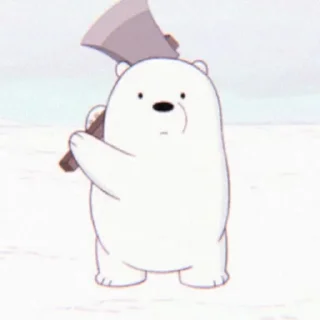 🙂 emoji ice bear @STARGLAMOUR Telegram sticker 9 of 49