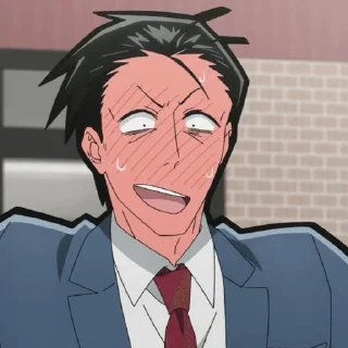 🌟 emoji Sasaki ( Smoking behind the su Telegram sticker 18 of 97