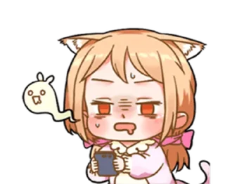🥴 emoji cat-like lover | @cutestickers4you Telegram sticker 20 of 29