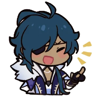 😏 emoji 派蒙的画作 Telegram sticker 5 of 48