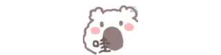😲 emoji 猛男小白熊 @kesshanonatsu Telegram sticker 14 of 28