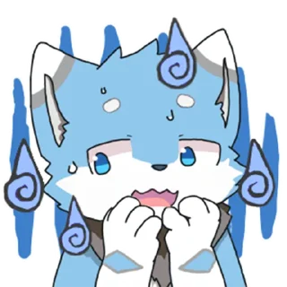 😨 emoji 小藍狗白燁BAiYEEEE Telegram sticker 9 of 68