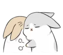 🤗 emoji Grey Rabbit 🐰 Telegram sticker 14 of 85