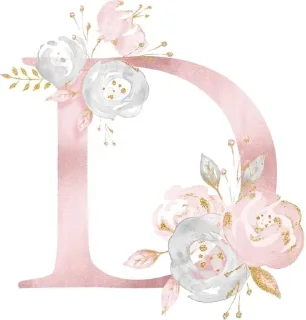 Sticker from Rose gold font aesthetic