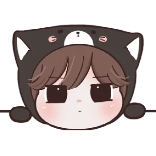 😼 emoji ana black cat Telegram sticker 18 of 40
