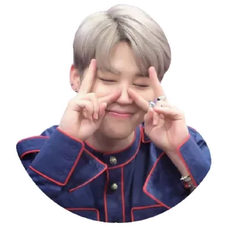 ✌ emoji Jimin @Stickersey Telegram sticker 15 of 25